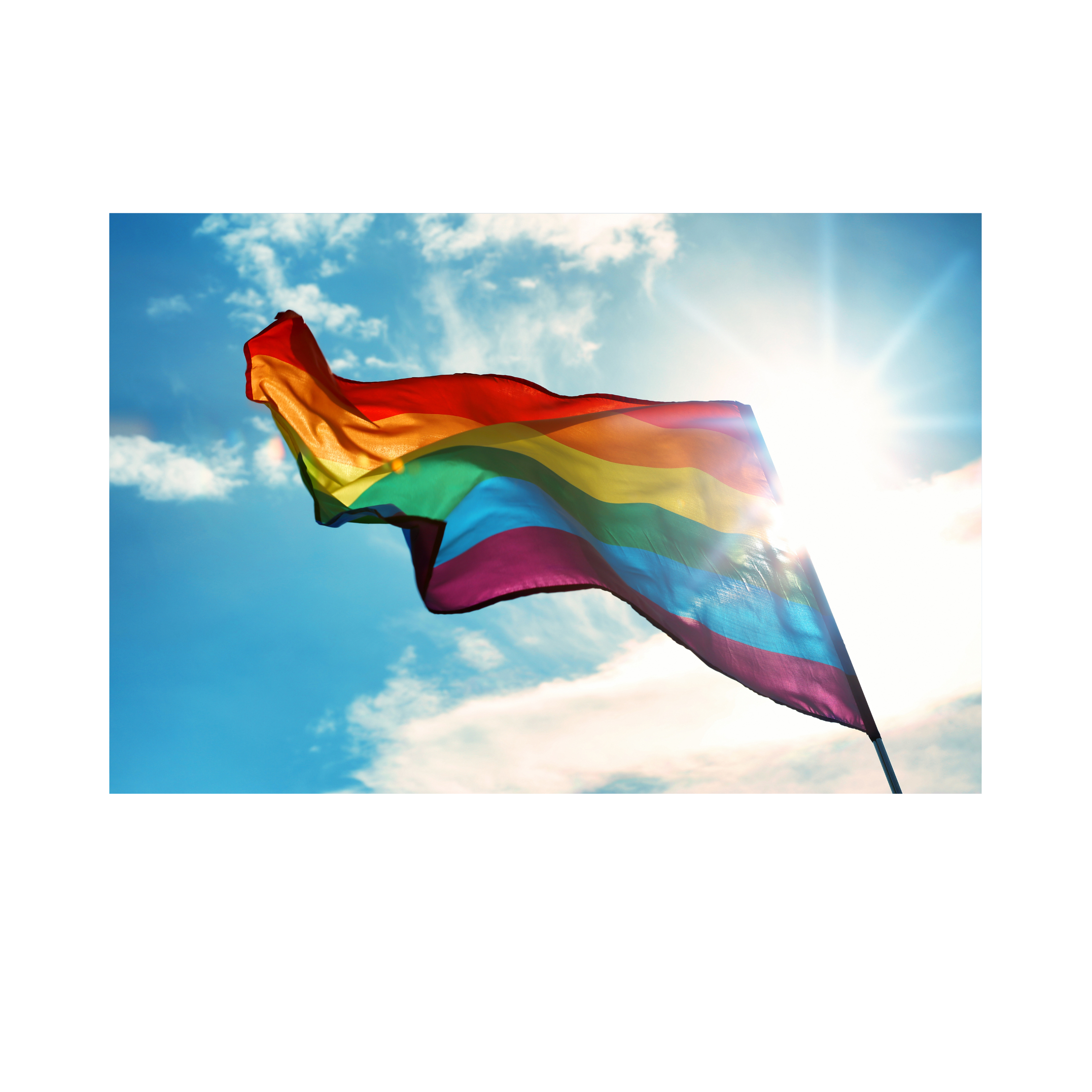 Et pride flagg